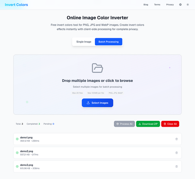 Invert Colors Online