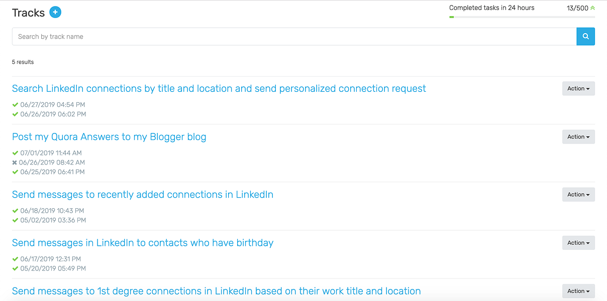 OnTrack Extension