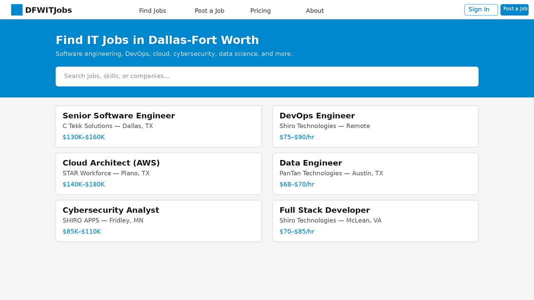 DFW IT Jobs