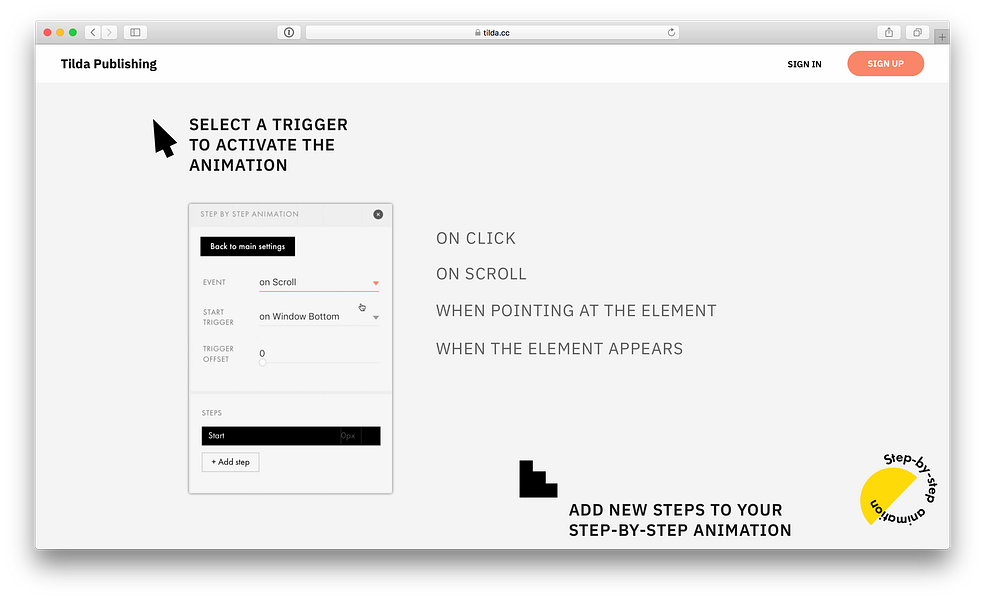 Tilda Publishing Animations