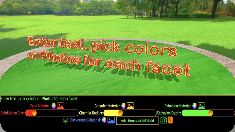 Screenshot of 3D Text Viewer