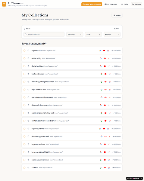 AIThesaurus.io
