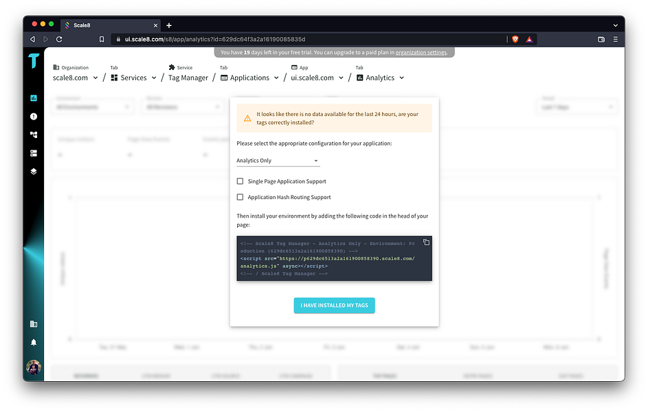Scale8 Tag Manager & Analytics