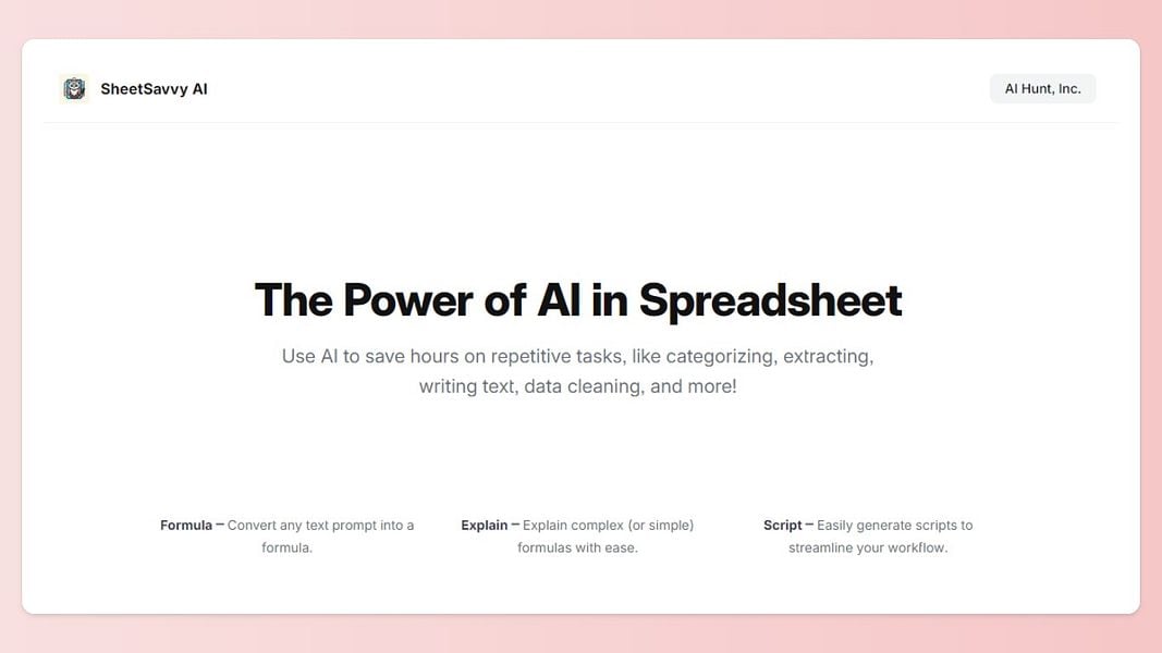 SheetSavvy AI