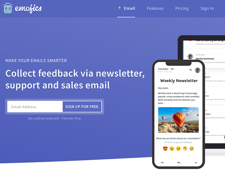 Emojics for Emails