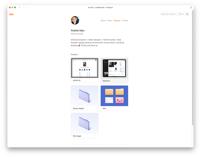 tini.bio