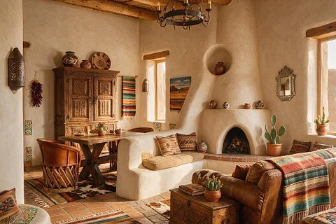 A room in the Southwestern style