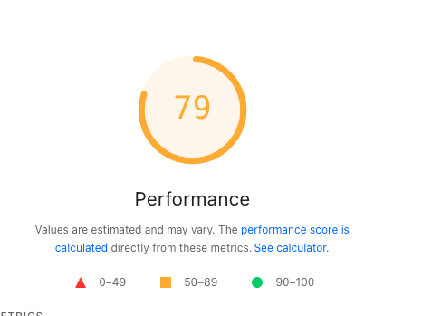 Screenshot of Google PageSpeed Insights results showing mobile and desktop performance scores for wip.co.uk.