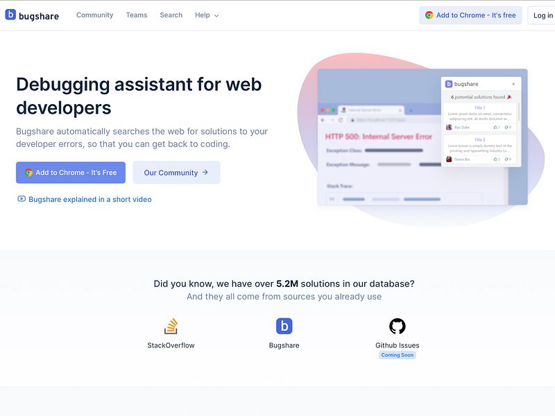 Bugshare