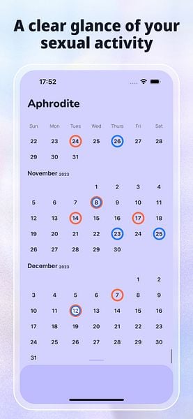 Aphrodite - Sex Tracker & Calendar