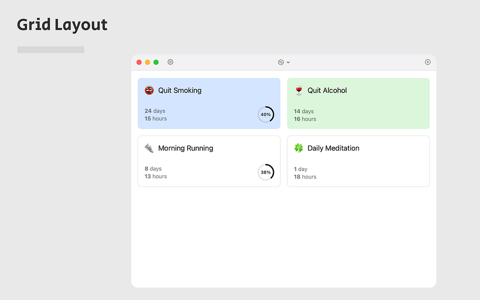 NowAgo - Habit Tracker for iOS/MacOS