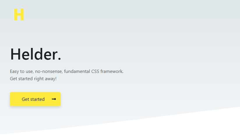 Helder. CSS Framework