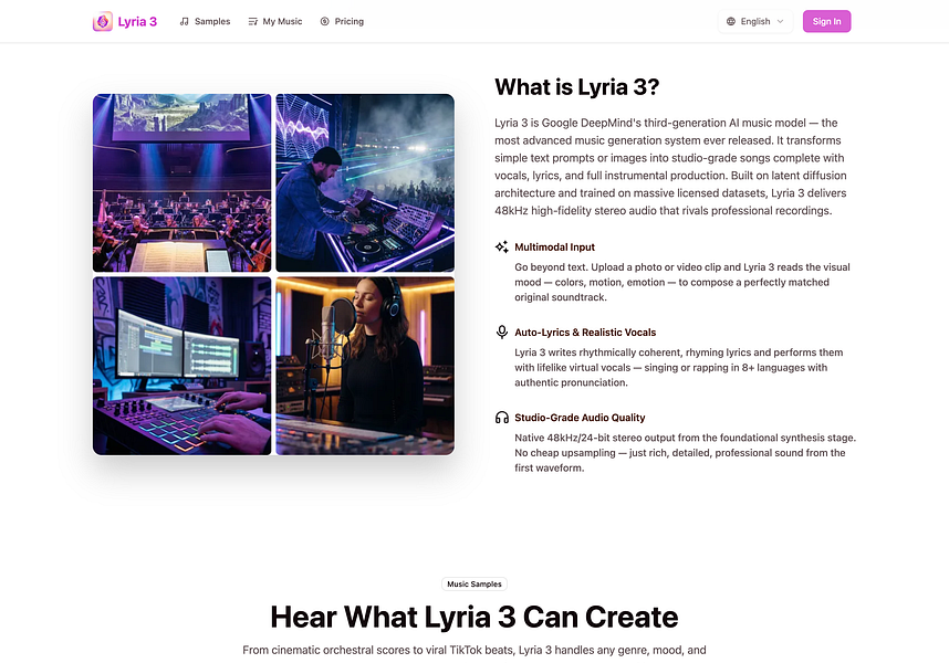 Lyria 3 Pro