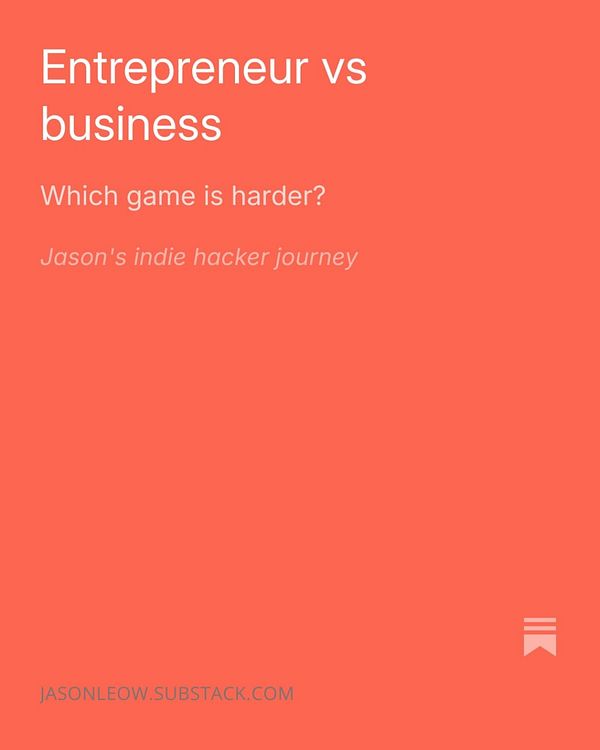 An illustration contrasting the roles and characteristics of an entrepreneur and a business operator, presented in a vertical split layout.