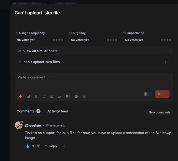 A SketchUp user interface window is open displaying a 3D model of a living room interior with furniture and décor items.