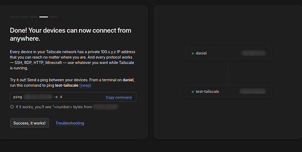 Screenshots displaying a Tailscale dashboard and Google Workspace directory, illustrating device and user network management.