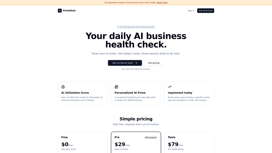 AI Pulse Check