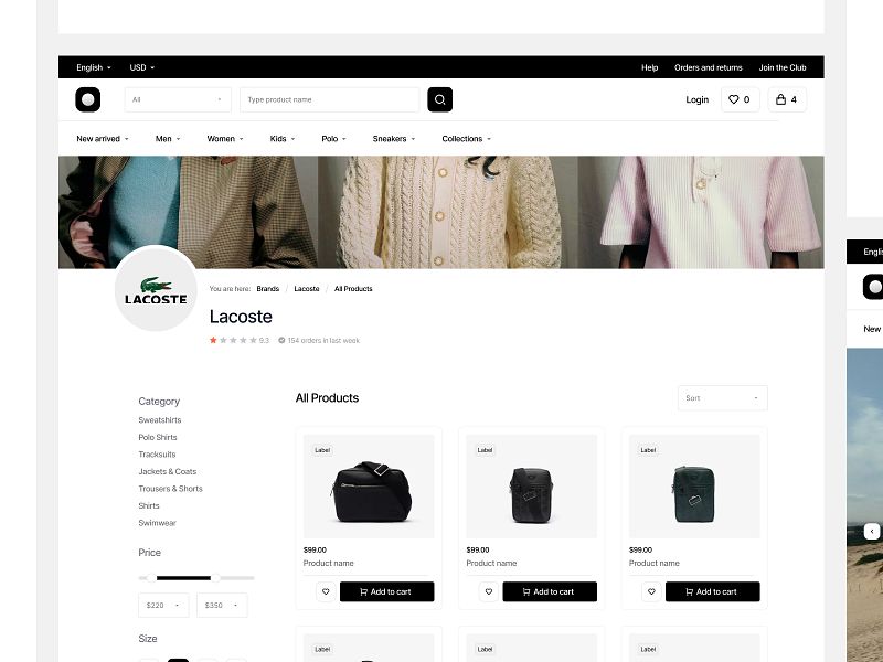 Figma E-Commerce System