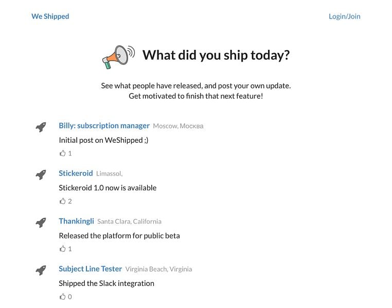 We Shipped