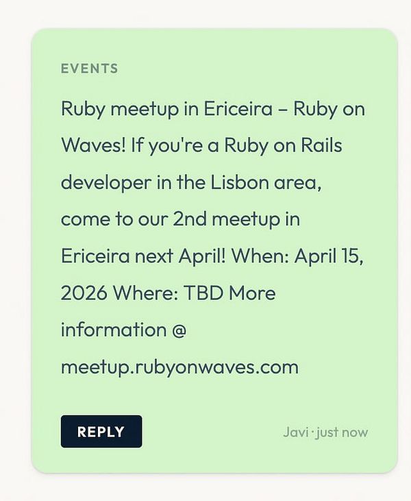 Colorful poster for Ruby on Waves Ruby conference 2018 featuring event details, logos, and vibrant illustrations.