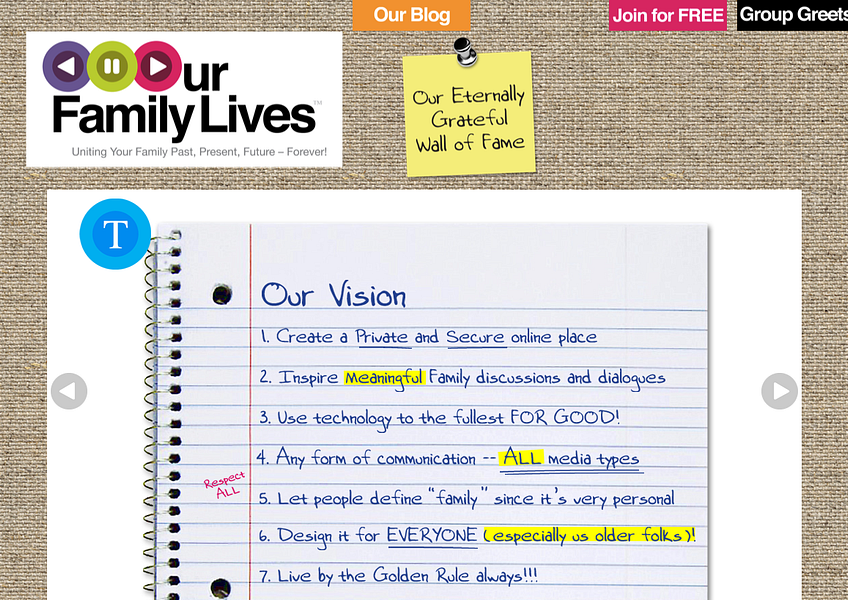 Our Family Lives