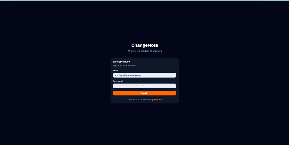 ChangeNote