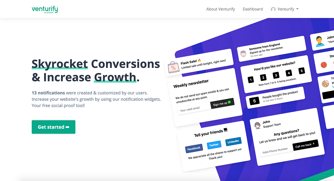 Venturify Social Proof