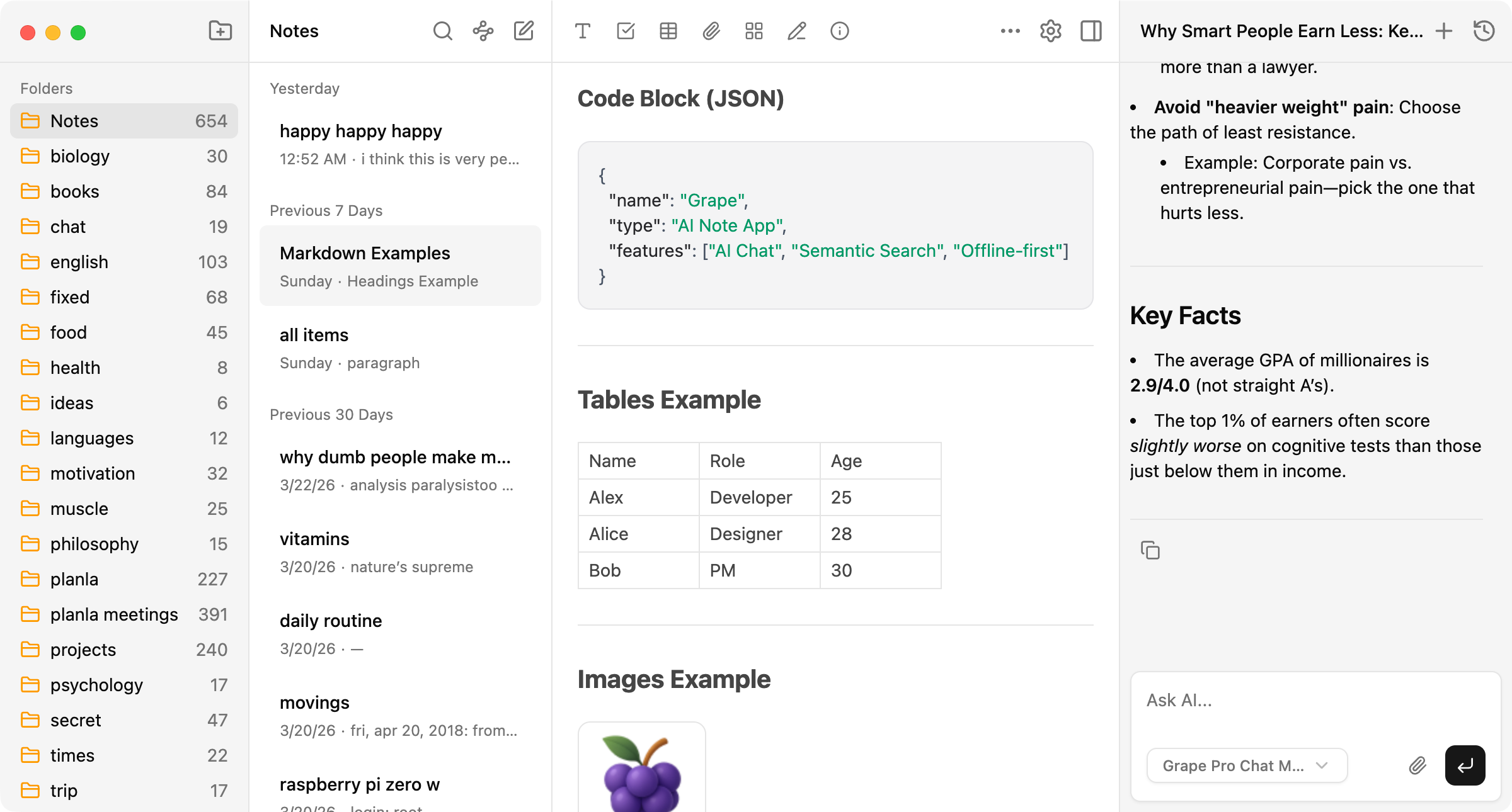 Grape: AI note-taking app for capturing ideas and | BetaList
