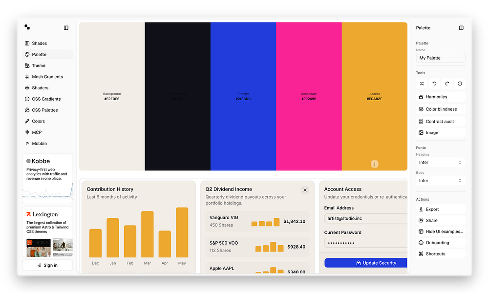 Colors & Fonts