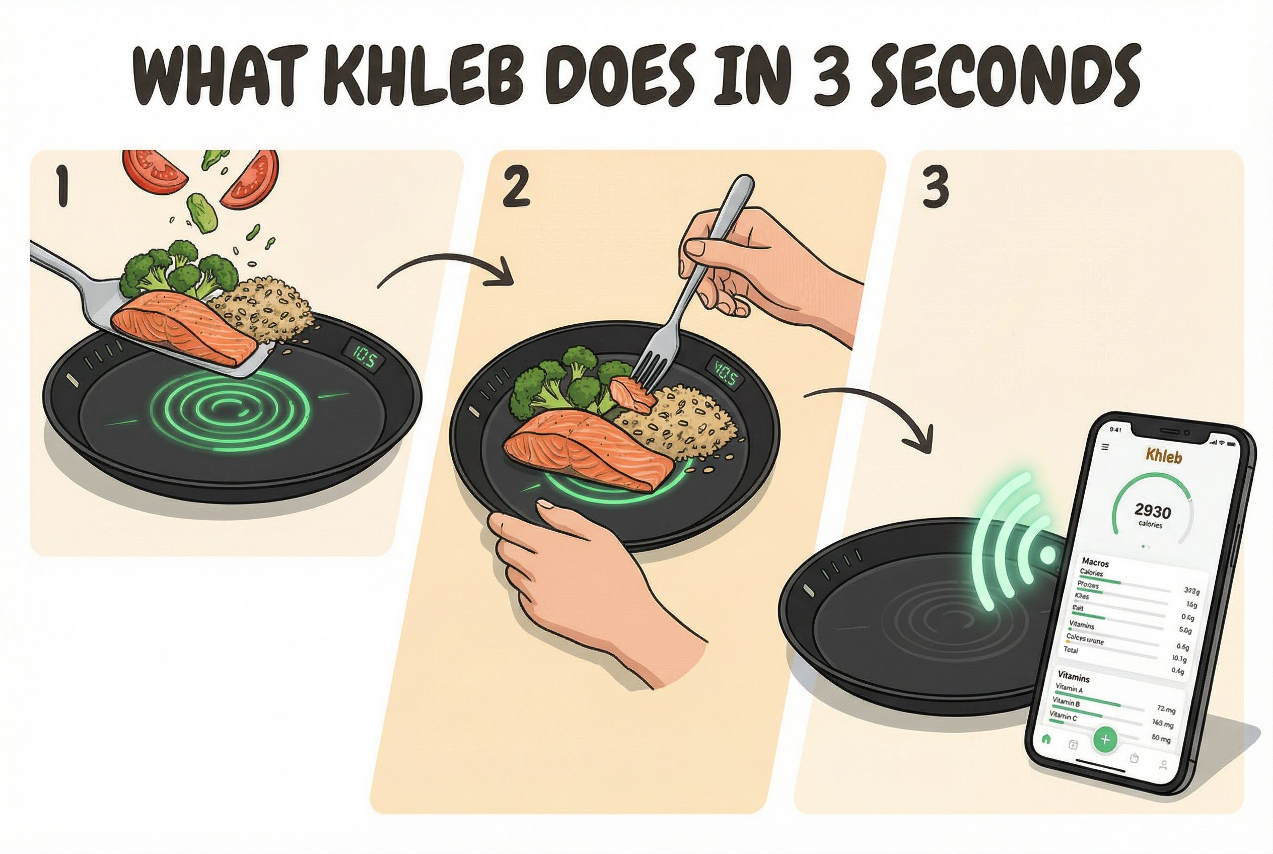 Khleb: Passive automatic nutrition tracking from smartplate | BetaList
