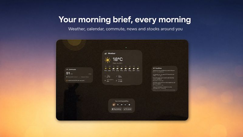 Screenshot of Morning Brief - Routine