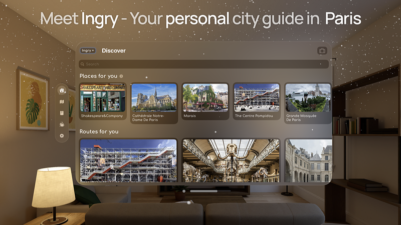 Screenshot of Ingry: Paris city guide