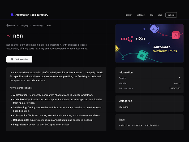 Automation Tools Directory