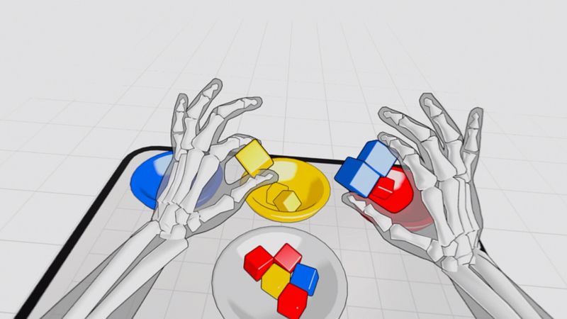 Screenshot of Hand Physics Lab