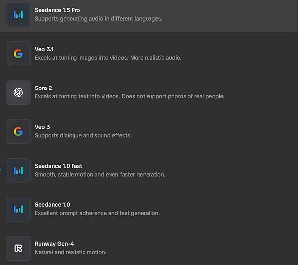 An end credits screen listing video contributors and their roles with a serene mountain landscape background.