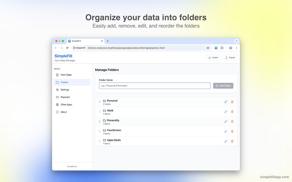 SimpleFill Form Filler