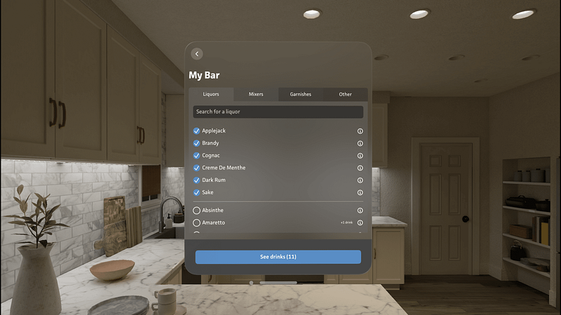 Screenshot of DrinkSmith: Home Bartender